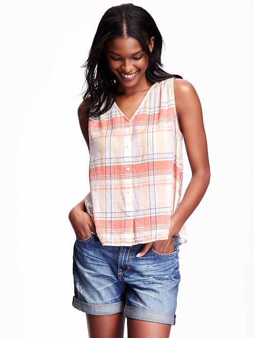 Image number 1 showing, Button-Down Swing Tank for Women