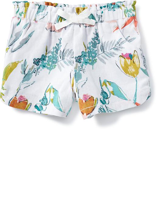 View large product image 1 of 1. Printed Linen-Blend Shorts for Toddler