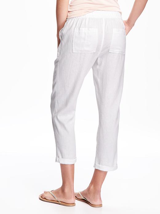 View large product image 2 of 2. Mid-Rise Cropped Pants for Women