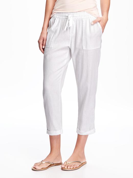 View large product image 1 of 2. Mid-Rise Cropped Pants for Women