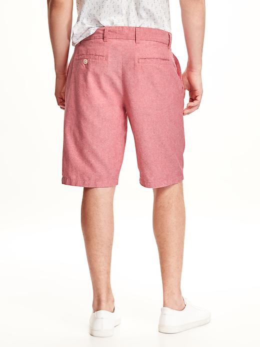 View large product image 2 of 2. Ultimate Slim-Fit Linen-Blend Shorts for Men (10")