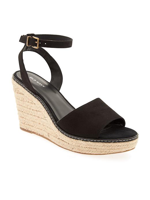 Image number 1 showing, Wide-Strap Espadrille Wedges for Women