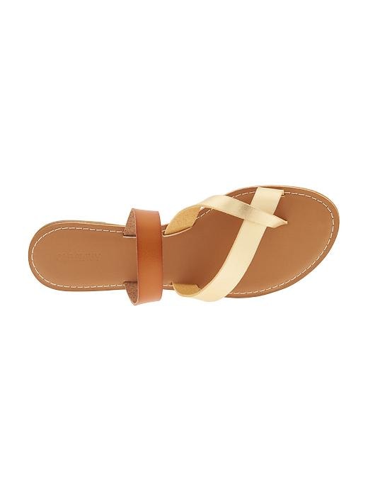 Image number 4 showing, Criss-Cross Faux-Leather Sandals for Women