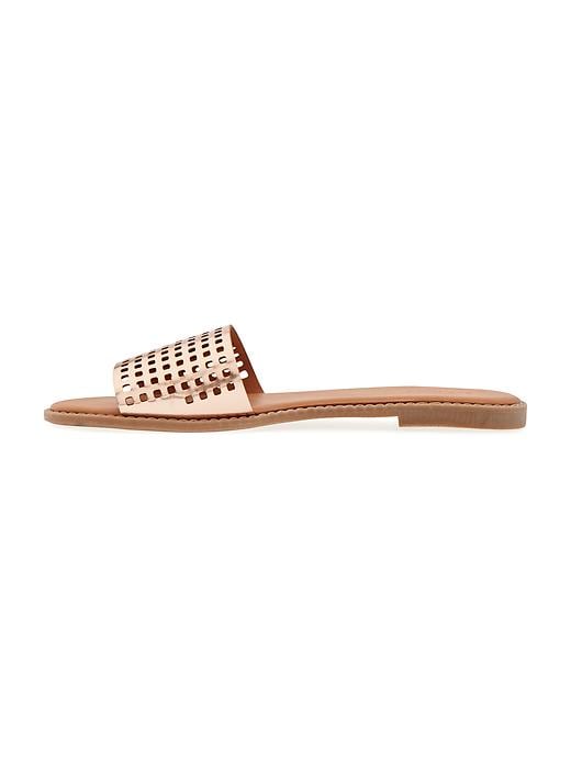 Image number 2 showing, Perforated Faux-Leather Sandals for Women