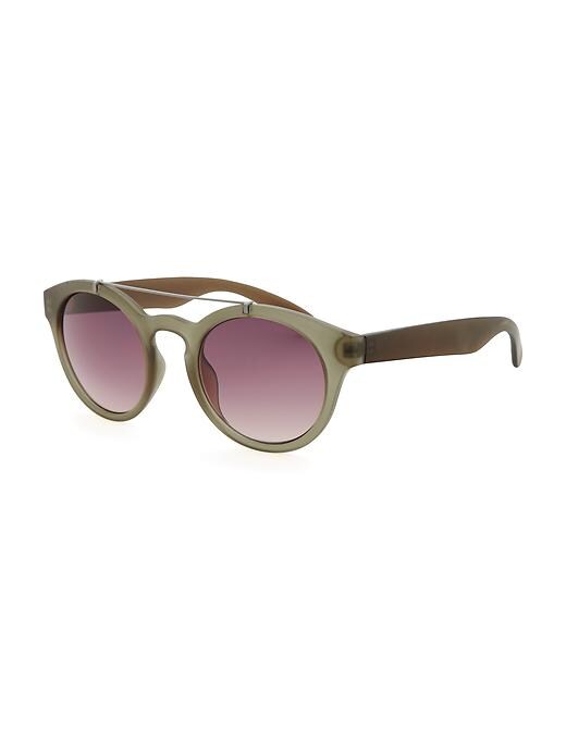 View large product image 1 of 1. Notched-Bar Sunglasses for Women