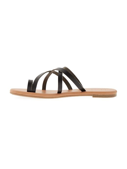 Image number 2 showing, Faux-Leather Multi-Strap Sandals for Women