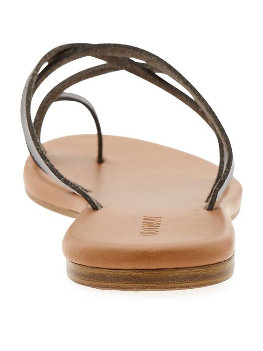 Image number 3 showing, Faux-Leather Multi-Strap Sandals for Women