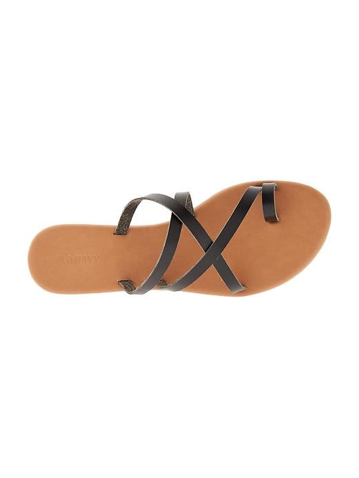 Image number 4 showing, Faux-Leather Multi-Strap Sandals for Women