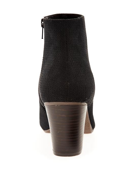 Image number 3 showing, Sueded Ankle Peep-Toe Booties for Women
