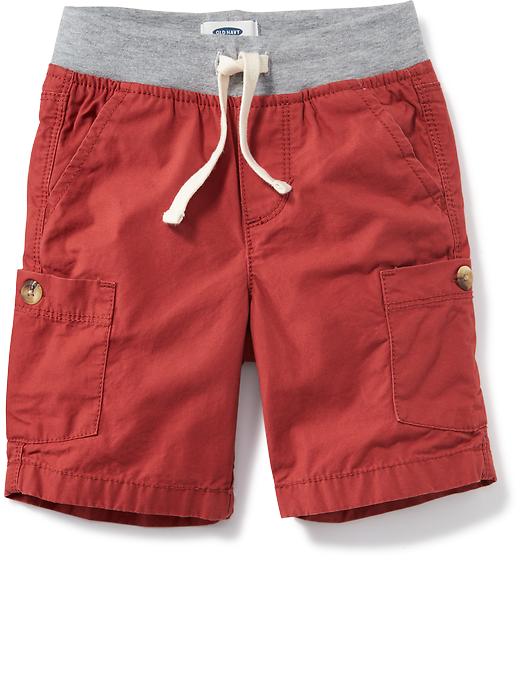 View large product image 1 of 1. Knit-Waist Pull-On Cargo Shorts for Toddler