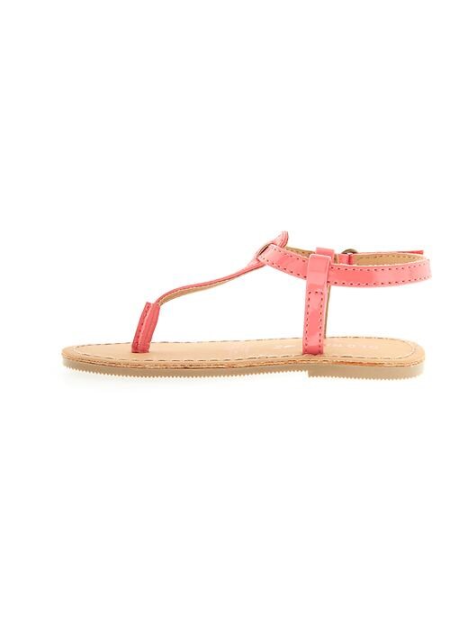 View large product image 2 of 5. Faux-Patent Leather T-Strap Sandal For Toddler