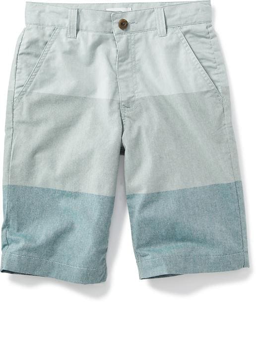 View large product image 1 of 2. Flat Front Stripe Short for Boys