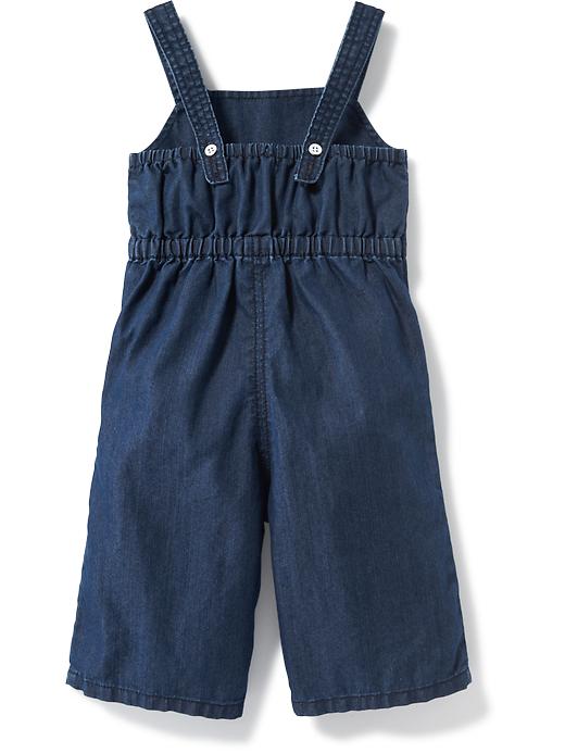 View large product image 2 of 2. Denim Culotte Overalls for Baby