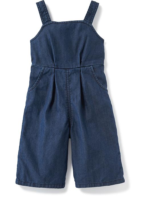 View large product image 1 of 2. Denim Culotte Overalls for Baby