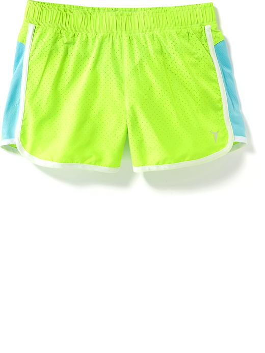 View large product image 1 of 1. Active Mesh-Side Running Shorts for Girls
