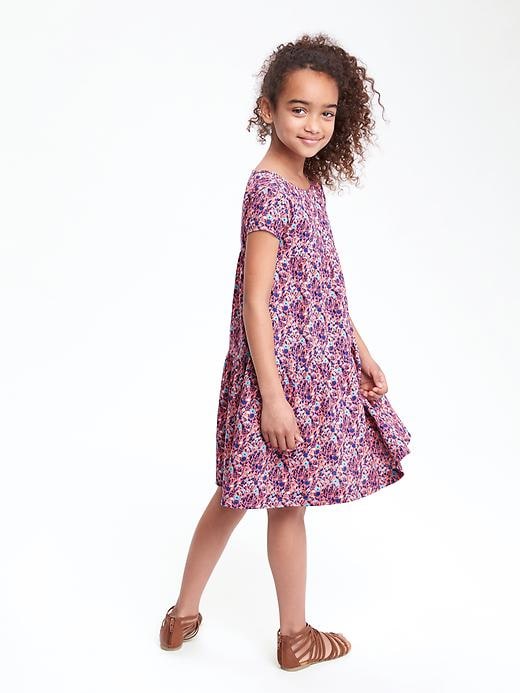 View large product image 1 of 2. Tiered Swing Dress for Girls