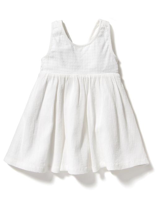 View large product image 1 of 2. Textured Gauze Babydoll Sundress for Baby