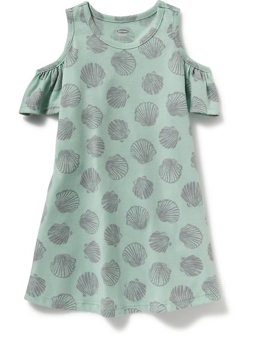 View large product image 1 of 1. Printed Off-The-Shoulder Tank Dress for Toddler