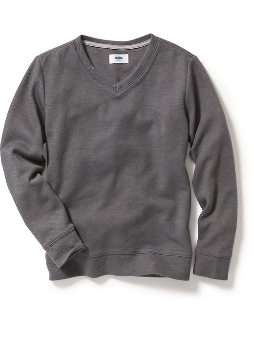 View large product image 1 of 1. Uniform French-Rib Sweater for Boys