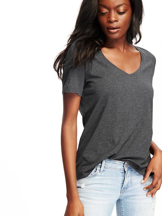 Image number 4 showing, Relaxed V-neck Tee for Women