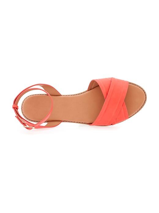 Image number 4 showing, Criss-Cross Faux-Leather Sandals for Women