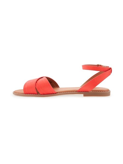 Image number 2 showing, Criss-Cross Faux-Leather Sandals for Women