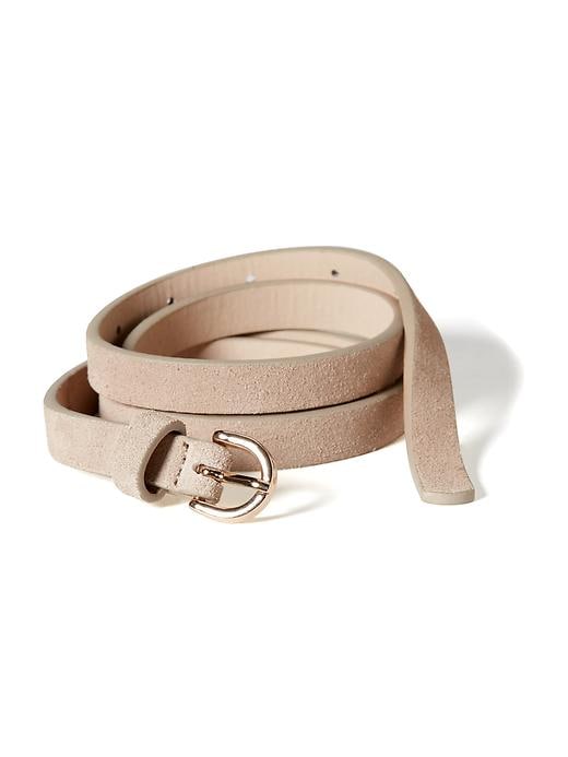 View large product image 1 of 1. Sueded Skinny Belt for Women