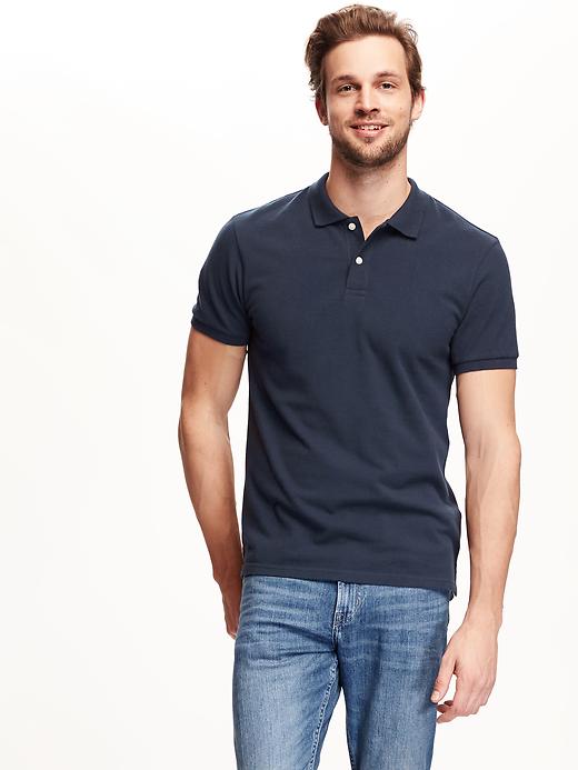 View large product image 1 of 1. Short-Sleeve Pique Polo for Men