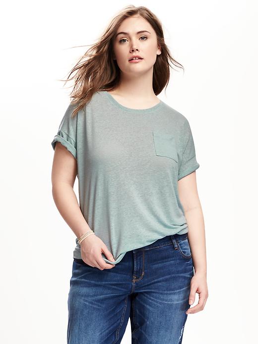 Image number 1 showing, Boyfriend Plus-Size Tee