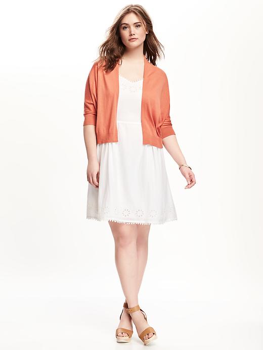 Image number 3 showing, Open-Front Plus-Size Cardigan