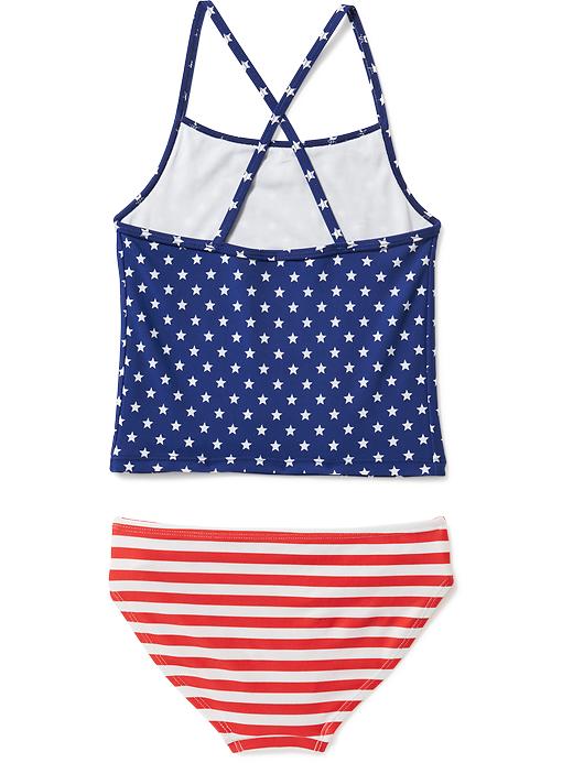 View large product image 2 of 2. Stars and Stripes Tankini for Girls