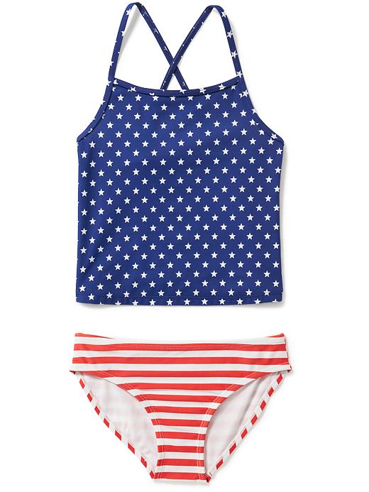 View large product image 1 of 2. Stars and Stripes Tankini for Girls