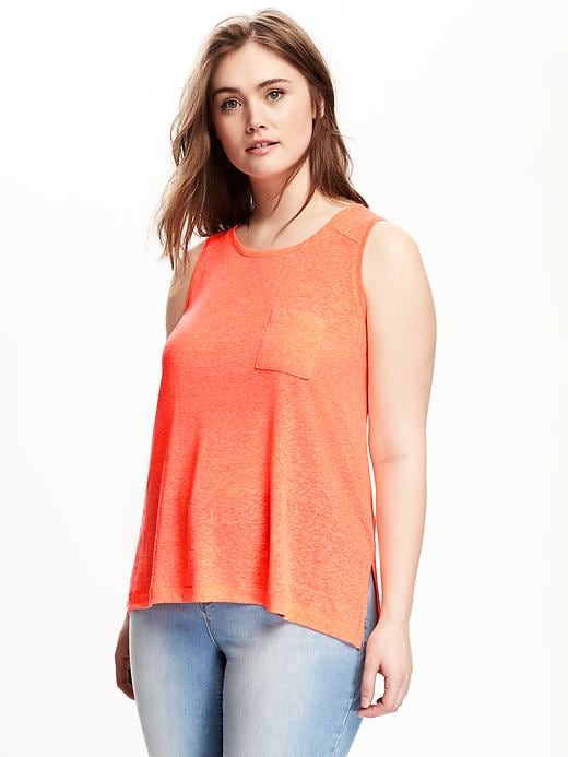 View large product image 1 of 1. Relaxed Plus-Size High-Neck Tank