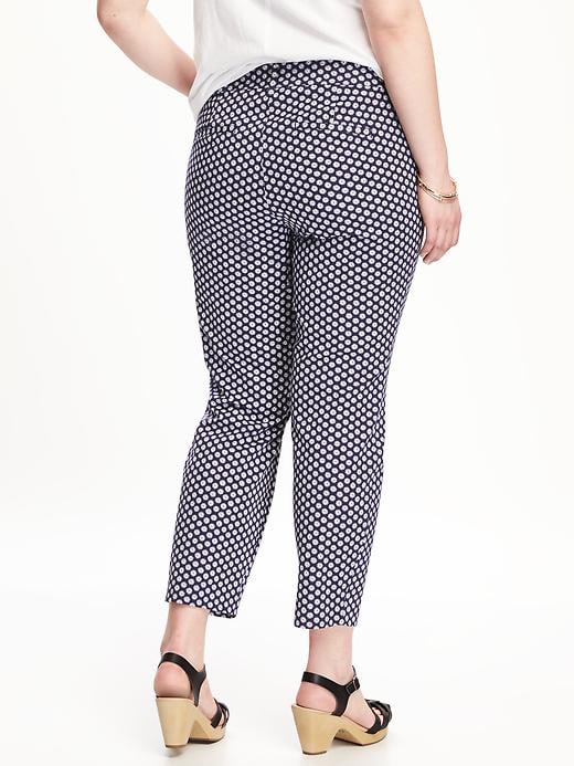 View large product image 2 of 2. Smooth & Slim Plus-Size Pixie Ankle Pants