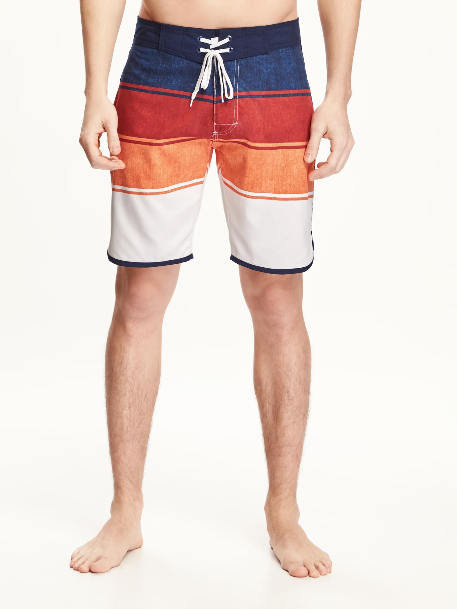 View large product image 1 of 1. Striped Board Shorts for Men (9")