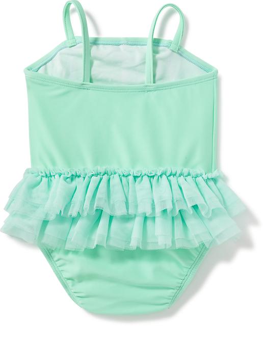 View large product image 2 of 2. Ruched Tutu Swimsuit for Baby