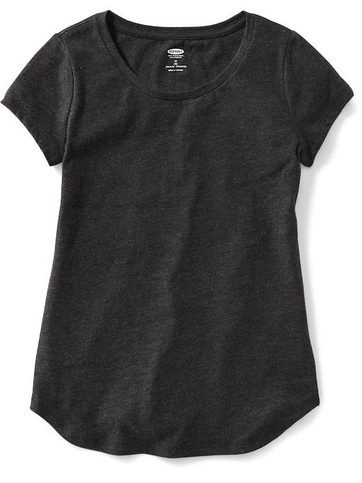 View large product image 1 of 1. Fitted Basic Tee for Girls