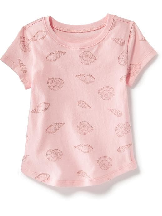 View large product image 1 of 1. Printed Crew-Neck Tee for Toddler