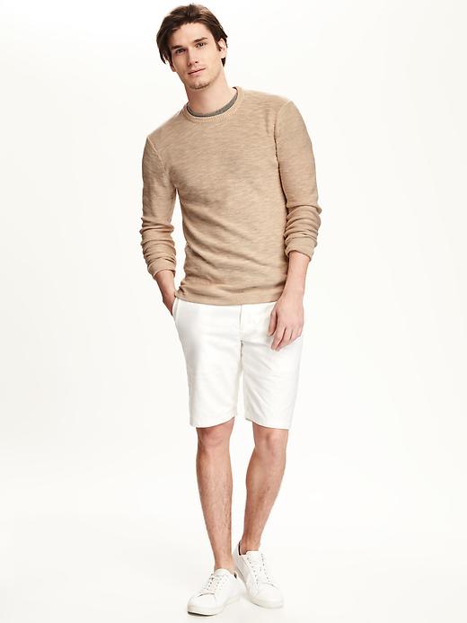 Image number 3 showing, Lightweight Slub-Knit Sweater for Men