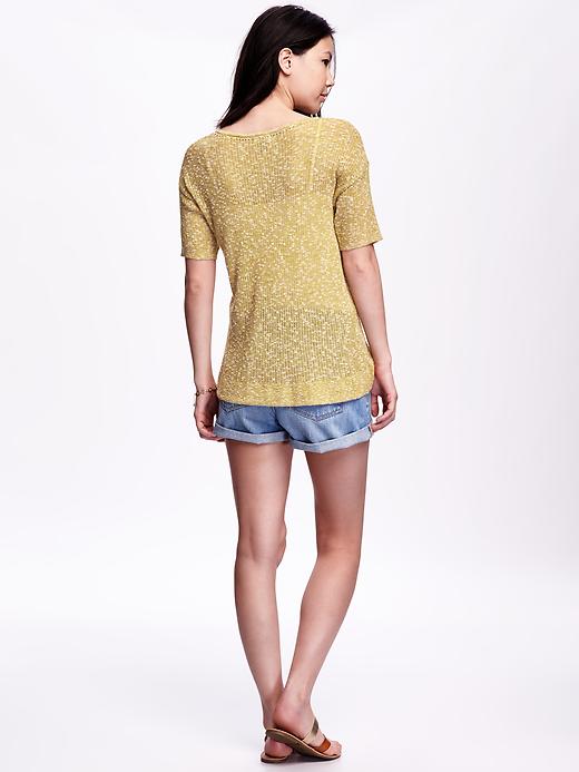 Image number 2 showing, Open-Stitch Sweater for Women