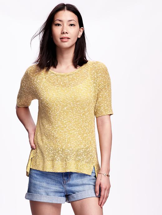 Image number 1 showing, Open-Stitch Sweater for Women
