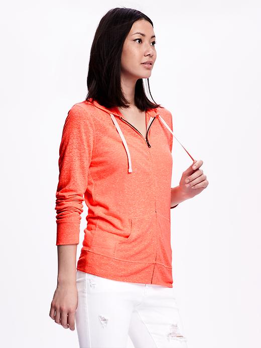 View large product image 1 of 1. Relaxed Full-Zip Hoodie for Women