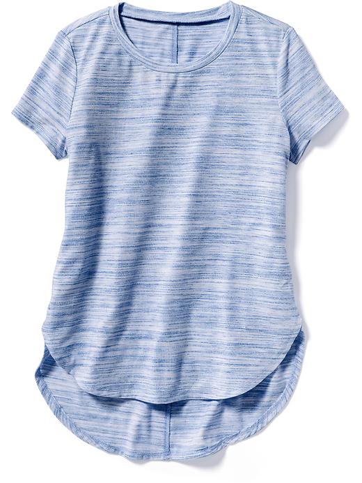 View large product image 1 of 1. Relaxed Tulip-Hem Tee for Girls
