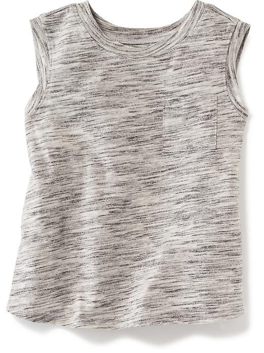 View large product image 1 of 2. Split-Back Space-Dye Pocket Tank for Toddler