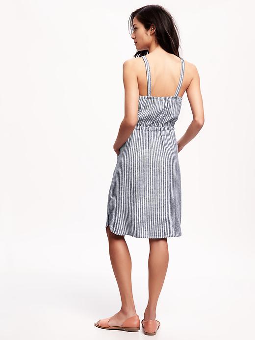Image number 2 showing, Striped Linen-Blend Cami Dress for Women