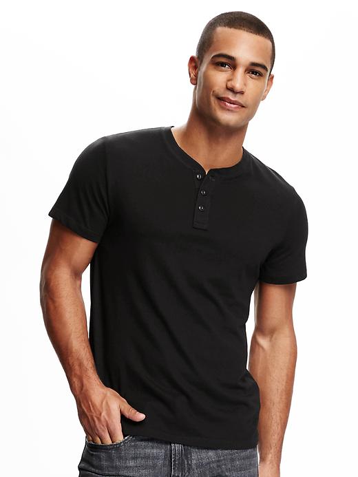 View large product image 1 of 1. Soft-Washed Henley for Men
