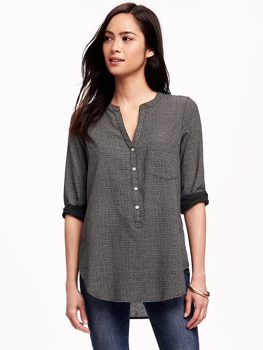 View large product image 1 of 1. Sheer Patterned Tunic for Women