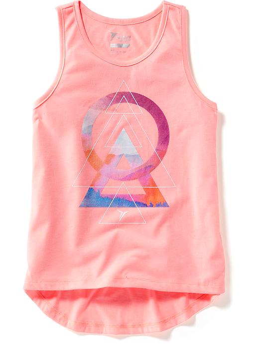 View large product image 1 of 1. Go-Dry Graphic Hi-Lo Tank for Girls