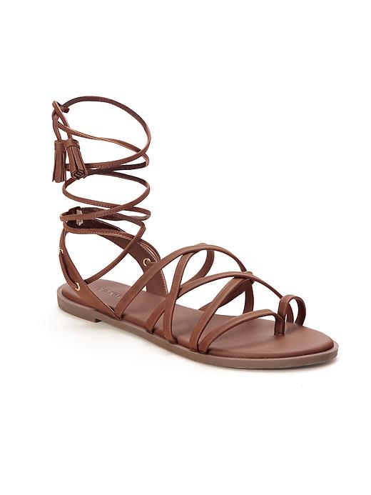 View large product image 1 of 1. Ghillie-Tie Gladiator Sandals for Women