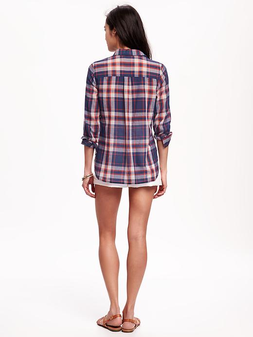 Image number 2 showing, Classic Plaid Shirt for Women